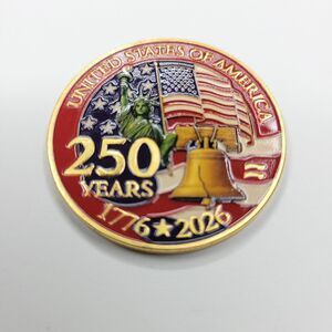America 250 Commemorative Coin Souvenir For Americas 250th Birthday - With Case